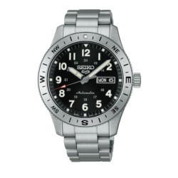 Seiko HDB006K1 Seiko 5 Sports Field automático con esfera negra y bisel con brújula