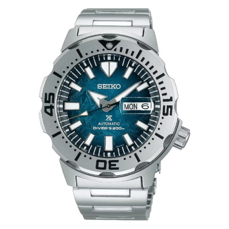 Seiko Prospex SRPH75K1 Save the Ocean Monster automático con esfera azul inspirada en la Antártida